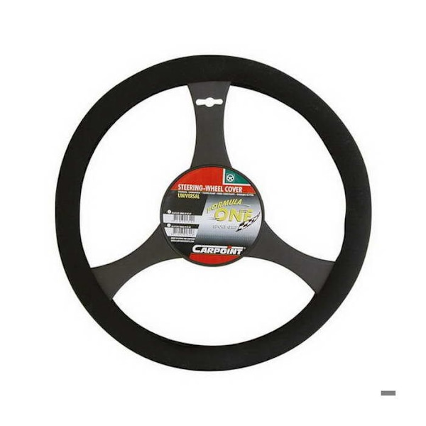 Volantöverdrag - Universell - 35 cm - Gummi - Tyg - Svart Svart