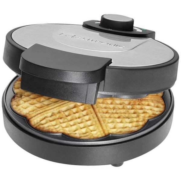 Våffeljärn - CLATRONIC - WA 3492 - Non-stick beläggning - Överhettningsskydd - 180 mm platta Svart
