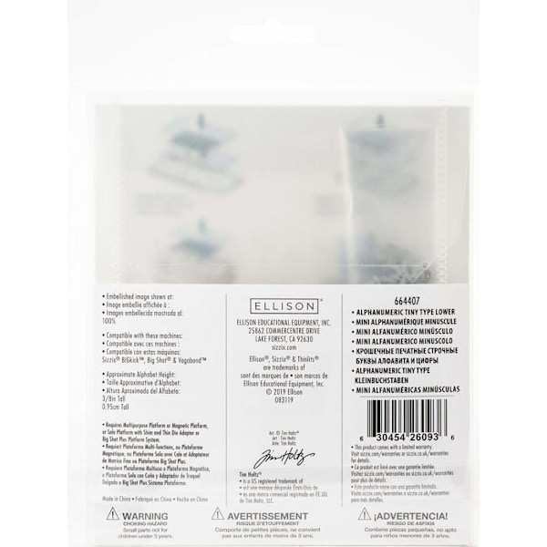 Kreativ stencil - Sizzix referensgaller - 664435 - Thinlits skärverktygsset med 24 st Happy Hour av Tim Holtz