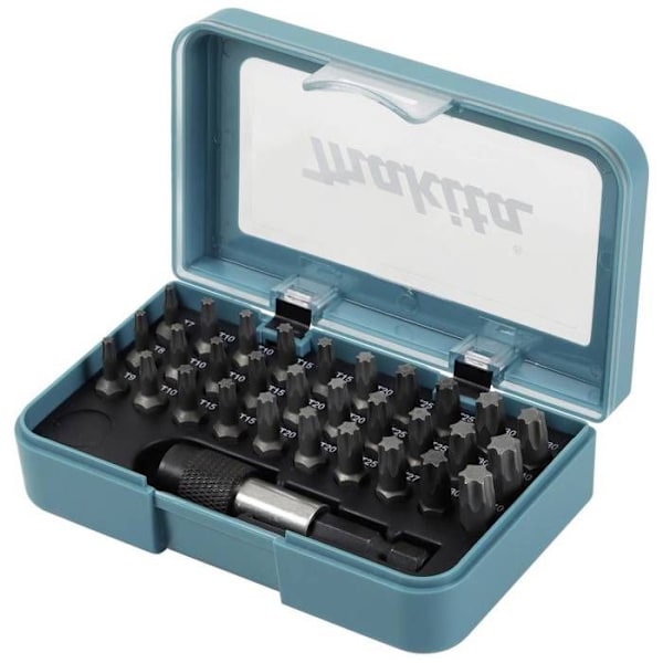 Skruvmejselbits - Makita - Bit-Set 31 delar - Stål - Säljes i förpackning
