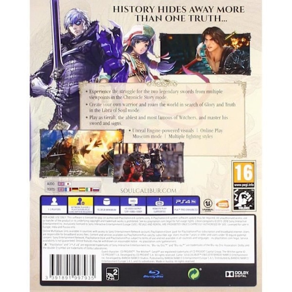 TV-spel - Soul Calibur - PS4 - Combat - Unreal Engine 4-grafik - Epic Story Mode