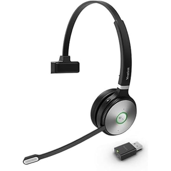 YEALINK WH62 Mono Portable UC Wireless Headset - Supraaural - Kompatibel med Teams och Skype for Business