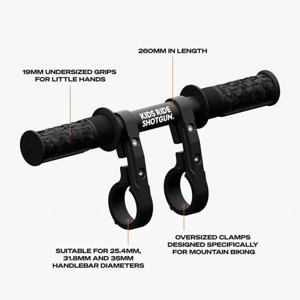 Styre till Shotgun 2 0 barnsadel svart