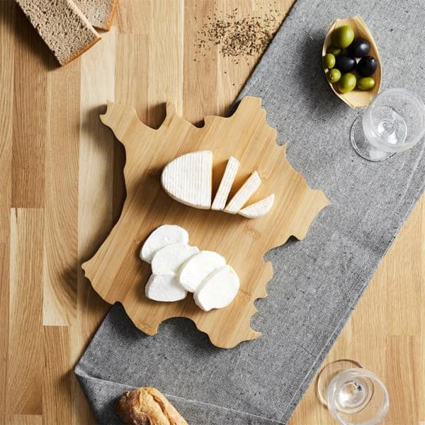 Skärbräda - COOK CONCEPT - Form Frankrike - Trä - Brun - Ostpresentation brun