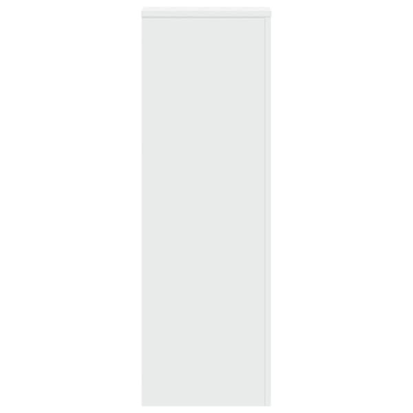 Stöd för växter vit 33x33x100 cm ingenjörsträ Vit