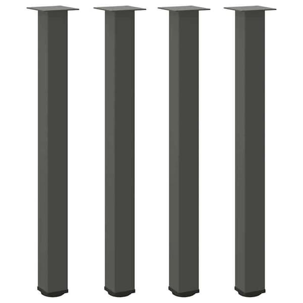 vidaXL Barstolben 4 delar Anthracit 90-92 cm Stål 4012474