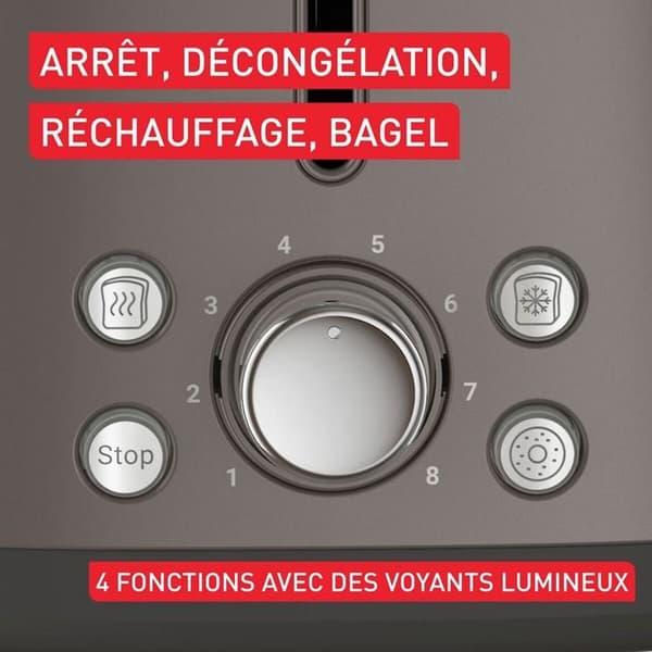 Tefal brödrost 2 skivor Collection TT720EE0 Grå