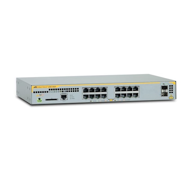 Allied Telesis AT x230-18GP Managed C2+ Switch 16 x 10-100-1000 (PoE+) + 2 x SFP Desktop, rackmonterbar,...