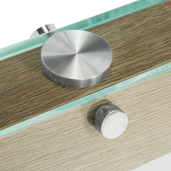 Sidobord i Buxbom/glas, Transparent Klar