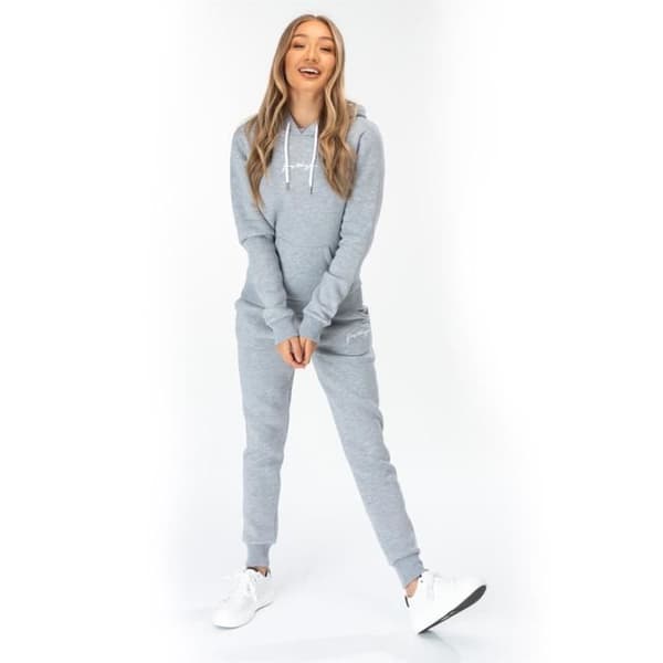 Hype Scribble Logotyp Sweater Med Huva För Kvinnor Grå S