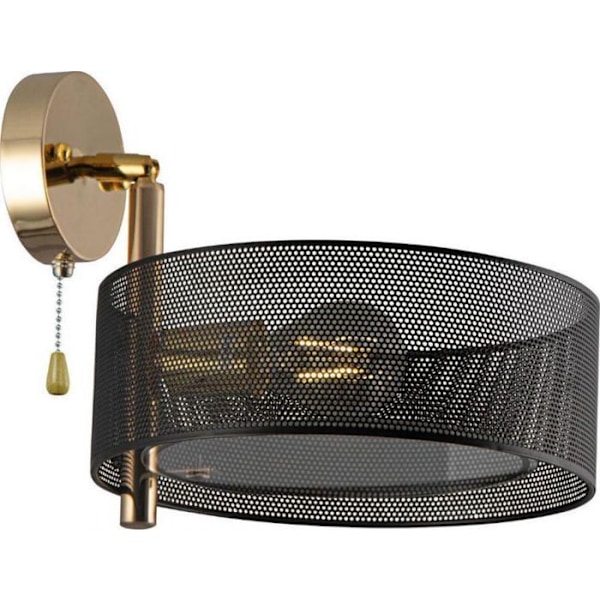 Inomhusvägglampa Mdeco - DRS8006/1 TR NET - ELM belysning loft vägglampa i metall guld svart