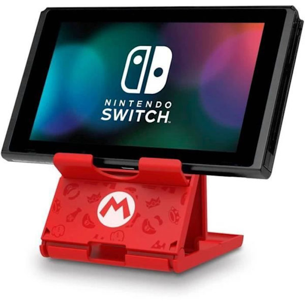 Hori Playstand Mario - Stativ för Nintendo Switch Console - Super Mario Design - Officiell Nintendo-licens Röd