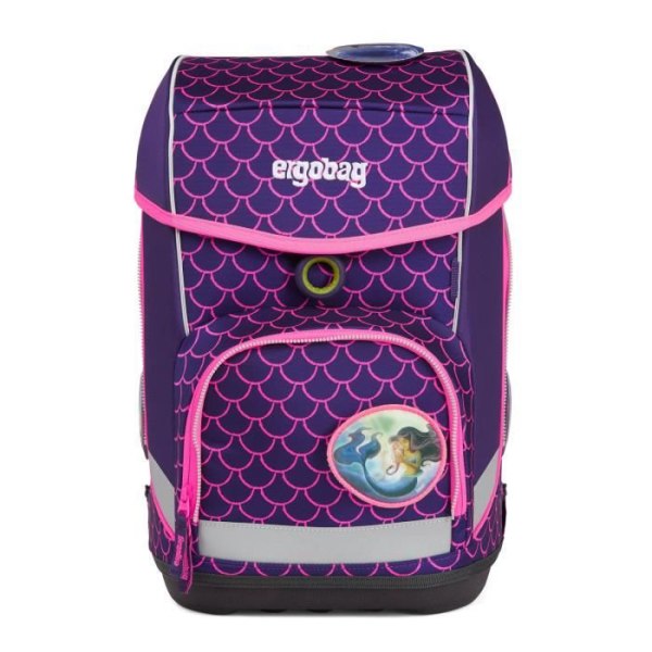 ergobag Cubo Lumi-Edition Skolväska Set 5-delar PerlenDykBjörn [160280] - skolväska ryggsäck Lila