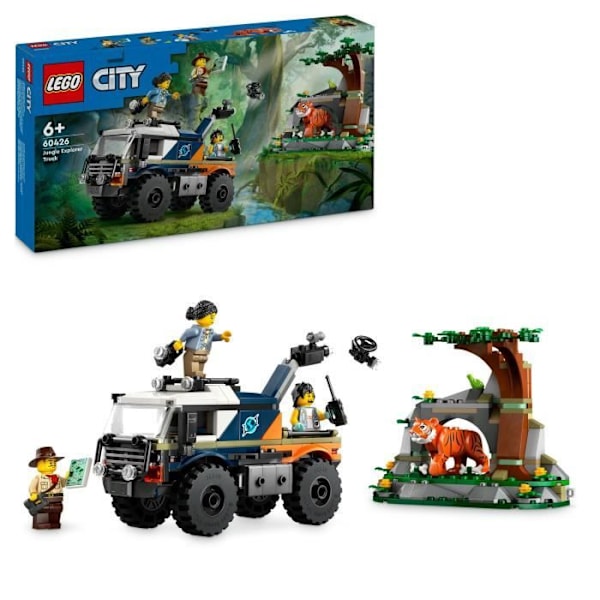 LEGO® City 60426 Jungle Explorers terrängbil, barnleksak, 6 år Grön, brun