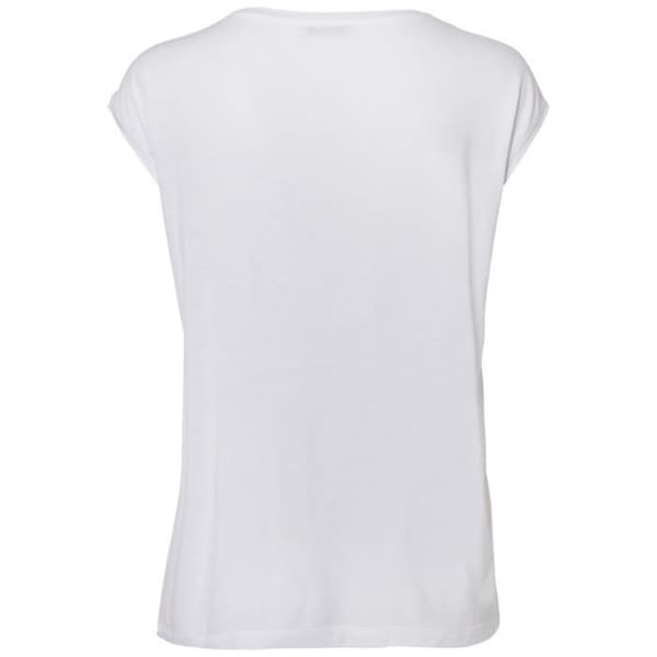 T-shirt dam Pieces Billo - Klar vit - M kritvit