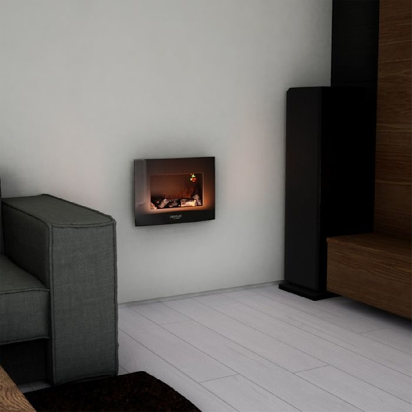 Elkamin - Cecotec - Ready Warm 2200 - 2000W - 22 tum - Trådlös fjärrkontroll Svart