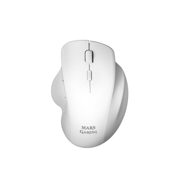 Trådlös spelmus - Mars Gaming - MMWERGOW - Ergonomisk - 3200 DPI - Kompatibel med PS4/PS5/XBOX/PC/Mac Vit