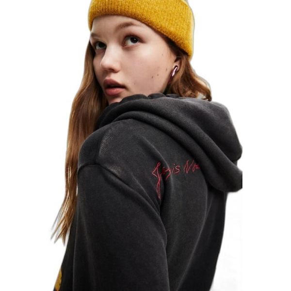 Desigual Mickey vintage damtröja - svart/gul - M Svart gul jag