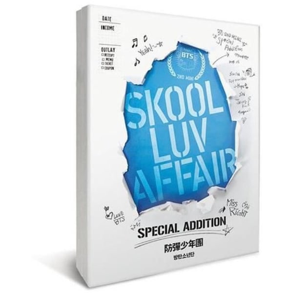 BTS - Skool Luv Affair [CD] Large Item Exception , With DVD, Postcard, Photo Boo