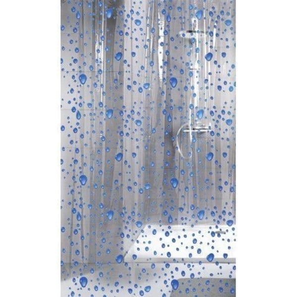 Kleine Wolke Bubbelduschdraperi Blå 180 x 200 cm