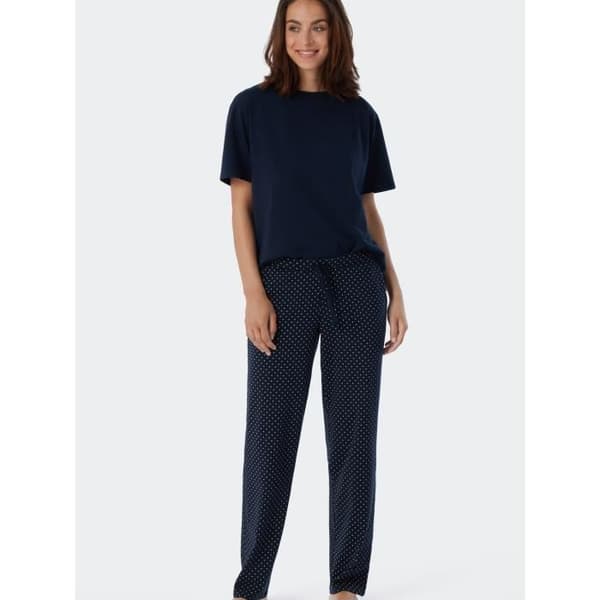 SCHIESSER Pyjamasbyxor Mörkblå 38