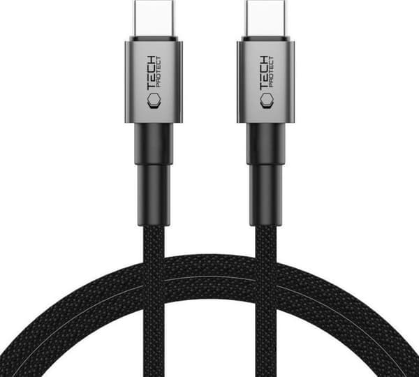 Laddare - Tech-protect - Ultraboost DNA-kabel - USB Type-C - 60W/3A - 200CM Grå