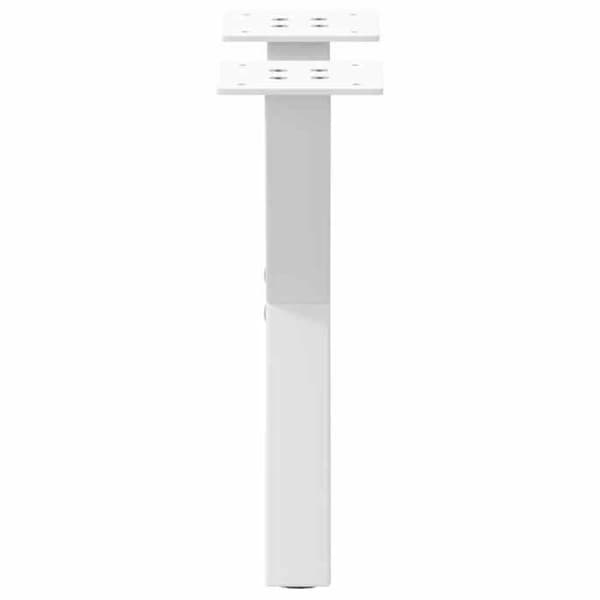vidaXL X-formade soffbordben, 2 stycken, vit, 40 x (30-31) cm, stål 4012873