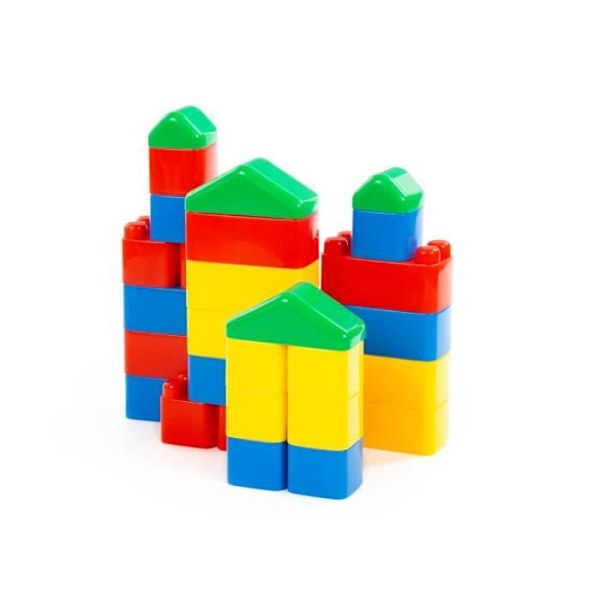 Polesie Byggset 28 delar 61782 Stapelbara byggklossar [flerfärgad]