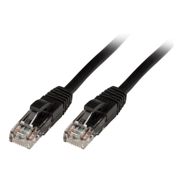 Lindy RJ-45(M) till RJ-45(M) Patch-sladd 3 m UTP CAT 6 Formgjuten Hookless Black