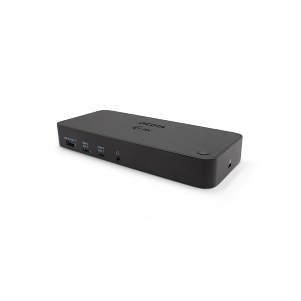 Dockningsstation - DICOTA - USB-C 12-i-1 - 5K upplösning - PD 100W - Vit