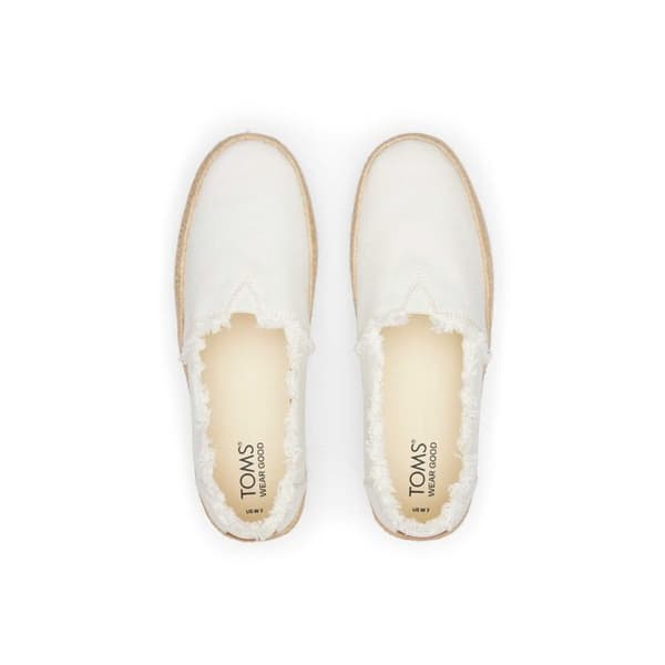 Toms Valencia plattform espadriller dam - vit vit 39