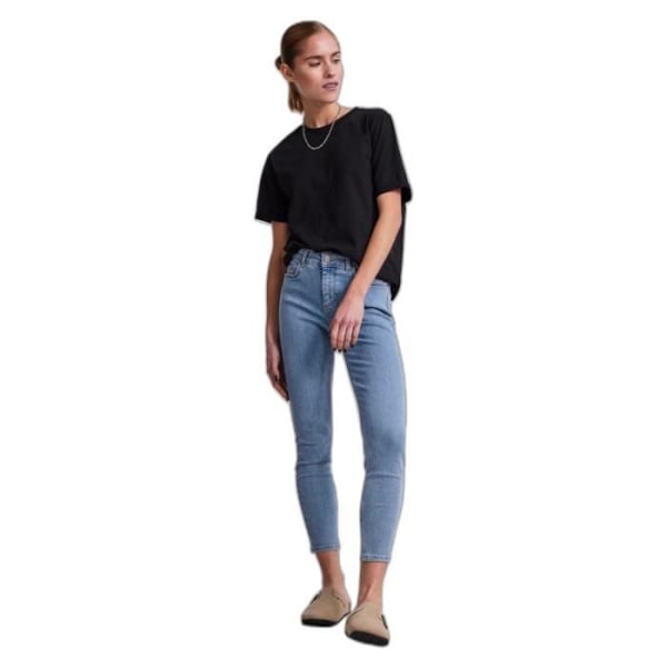 Pieces Delly CR skinny jeans för kvinnor MB48 - mellanblå denim/blå - S Mellanblå denim/blå S