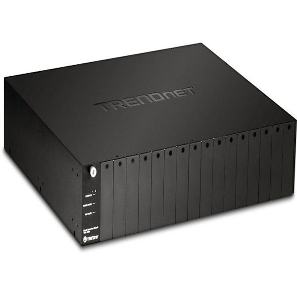 Rack - bay tillbehör Trendnet - TFC-1600 - 16 Bay FIBER Conversion System Box,