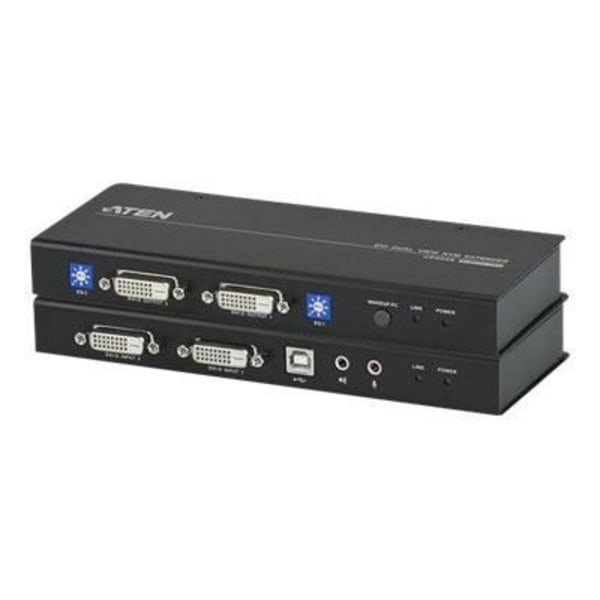 Aten CE604 extend.kvm dubbelskärm DVI/USB/AUD...