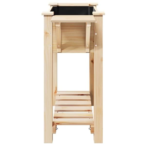 Blomlåda - Massivt furu - 111x37x76 cm - Rektangulär - Beige beige