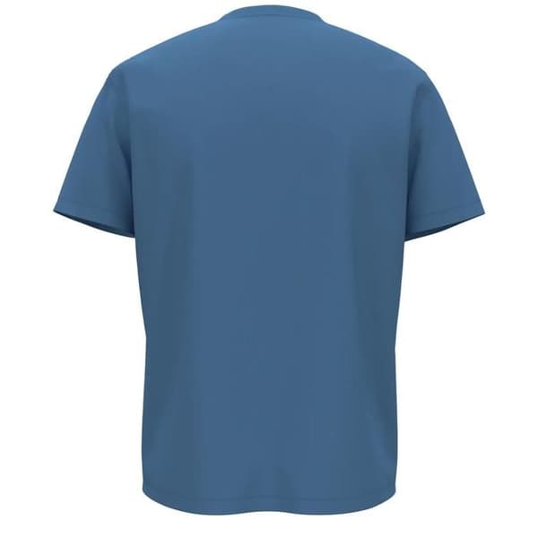 T-shirt Napapijri S-Box Logotyp blå jaspis S
