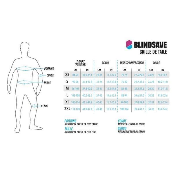 Knäskydd - Blindsave - Svart - Vuxen - Man