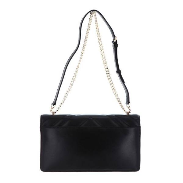 Axelväska med rem - DKNY - Elissa - Lamm läder - Svart - 27x18x8 cm svart