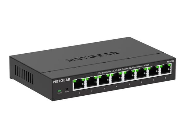 NETGEAR MS308E Switch Plus - 8-portars Ethernet multi-gigabit 1G/2,5G