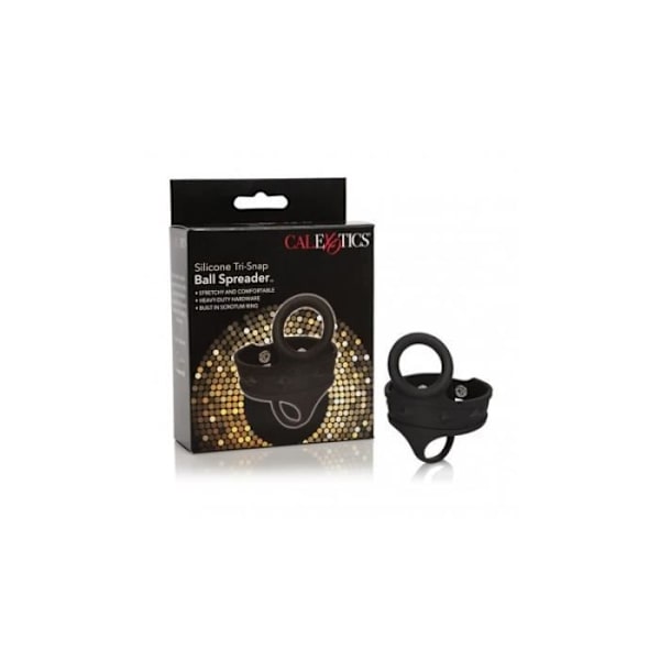 Cockring - CalEx - Tri-Snap - Silikon - Svart - 21,5 cm x 2,5 cm