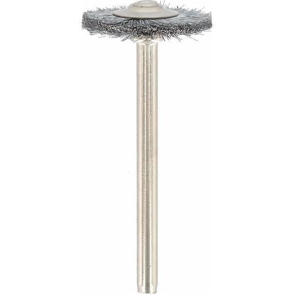 Stålborste - DREMEL - 428 - 2 delar - Stångdiameter 3,2 mm - Ø 19 mm - 15000 varv/minut