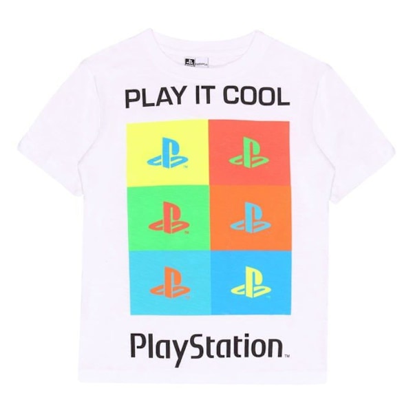 Popgear T-shirt - Playstation - Play It Cool Girls T-Shirt Vit Girls Fashion Vit 10 år