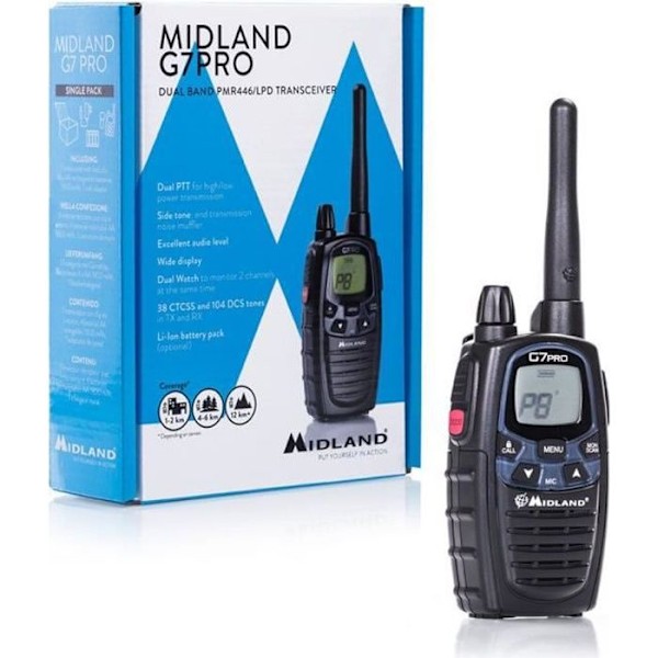 Midland G7 Pro Dual Band Walkie Talkie Radio