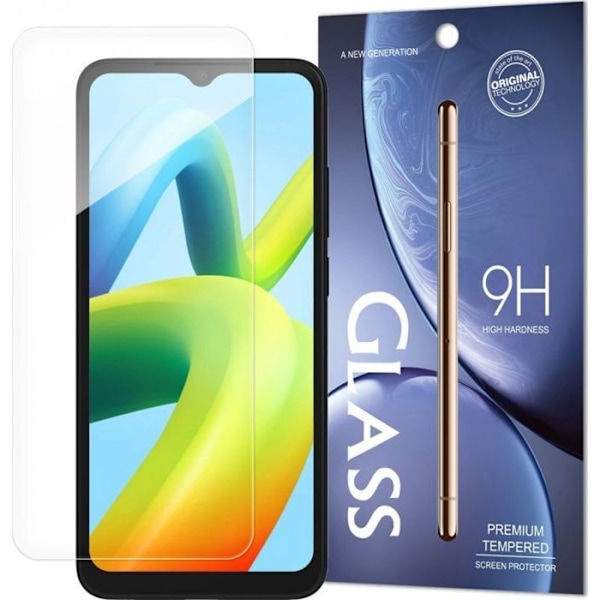 Hurtel Standard kuvert i härdat glas för Xiaomi Redmi A2 / Redmi A1 9H