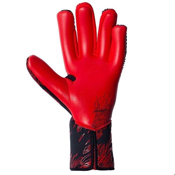 Målvaktshandskar - Reusch - Venomous Gold X - Exceptionellt grepp - Färg svart/röd - Vuxen svart/eldröd 10