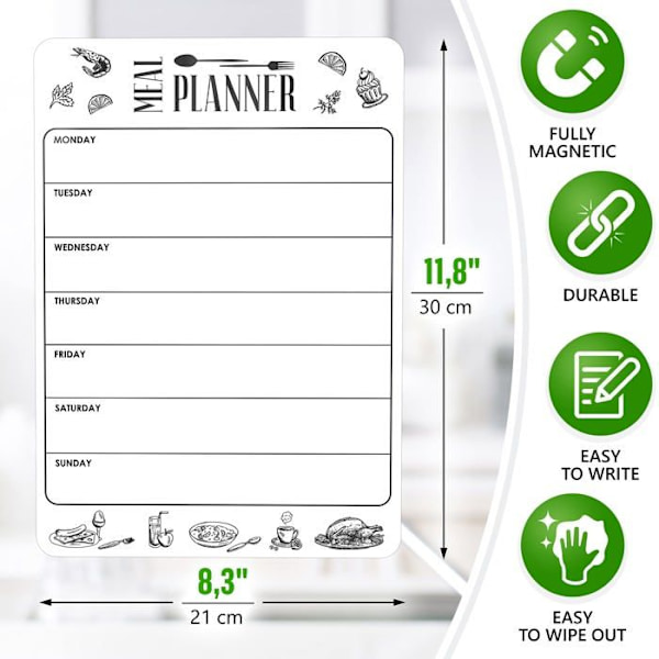 Väggplanering - tidtabell - Iricus-ark - A4 vit