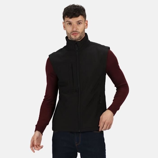 Professionell Softshell Octagon II ärmlös dunjacka Svart XXL