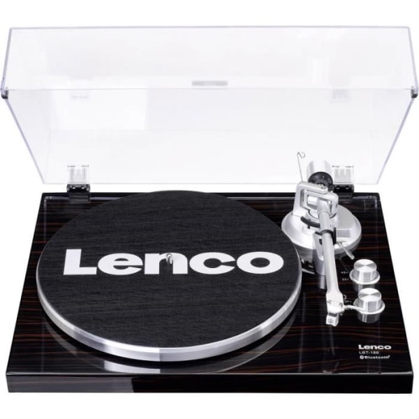 LENCO LBT-188 Vinyl skivspelare - Bluetooth/USB-anslutning - Hasselnötsfärg