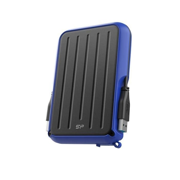 Extern hårddisk - Silicon Power - Armor A66 1To Blå - Stötsäker USB3.2