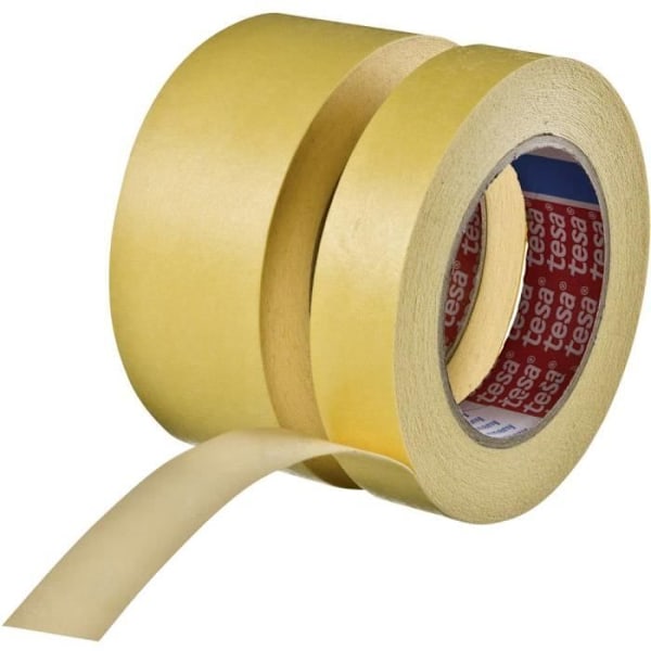 tesakrepp® maskeringstejp tesa 4434-20-00 gul - TESA - 10 m x 450 mm - Starkt papper, gummi Gul